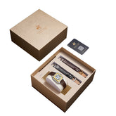 Beverly Hills Polo Club Women's Analog Watch Gift Set with Silver Dial and Brown Leather Band, BP3908C.232