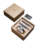 Beverly Hills Polo Club Women's Analog Watch Gift Set with White Dial and Black Leather Band, BP3908C.331