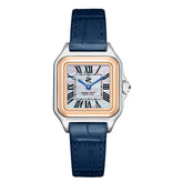 Beverly Hills Polo Club Women's Analog Watch Gift Set with White Mother of Pearl Dial and Blue Leather Band, BP3908C.539