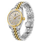 Beverly Hills Polo Club Men's Date Analog Watch with Grey Dial and Silver and Gold Stainless Steel and Beverly Hills Polo Club Band, BP3911X.260