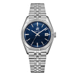 Beverly Hills Polo Club Men's Date Analog Watch with Dark Blue Dial and Silver Stainless Steel and Beverly Hills Polo Club Band, BP3911X.390