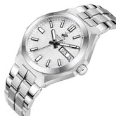 Beverly Hills Polo Club Men's Watch with Silver Dial and Silver Stainless Steel Band, BP3912X.330