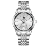 Beverly Hills Polo Club Men's Multifunction Watch with Silver Dial and Silver Stainless Steel Band, BP3913X.330