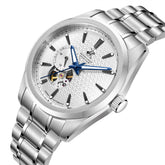 Beverly Hills Polo Club Men's Automatic Watch with Silver Dial and Silver Stainless Steel Band, BP3915X.330