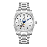 Beverly Hills Polo Club Men's Automatic Watch with Silver Dial and Silver Stainless Steel Band, BP3915X.330