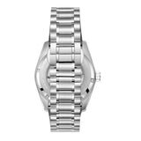 Beverly Hills Polo Club Men's Automatic Watch with Dark Blue Dial and Silver Stainless Steel Band, BP3915X.390