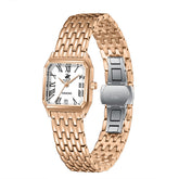 Beverly Hills Polo Club Women's Diamond Accent Analog Watch with White Dial and Rose Gold Stainless Steel Band, BP3916C.430