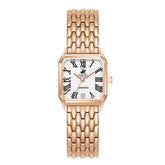 Beverly Hills Polo Club Women's Diamond Accent Analog Watch with White Dial and Rose Gold Stainless Steel Band, BP3916C.430
