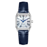 Beverly Hills Polo Club Women's Diamond Accent Analog Watch with White Mother of Pearl Dial and Dark Blue Leather Band, BP3917C.329