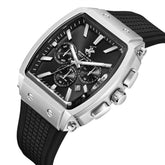 Beverly Hills Polo Club Men's Multifunction Watch with Black Dial and Black Silicone Band, BP3920X.351