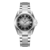 Beverly Hills Polo Club Men's Automatic Watch with Silver to Black Dial and Silver Stainless Steel Band, BP3921X.350