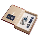 Beverly Hills Polo Club Men's Automatic Watch with Dark Blue Dial and Silver Stainless Steel Band, BP3921X.390
