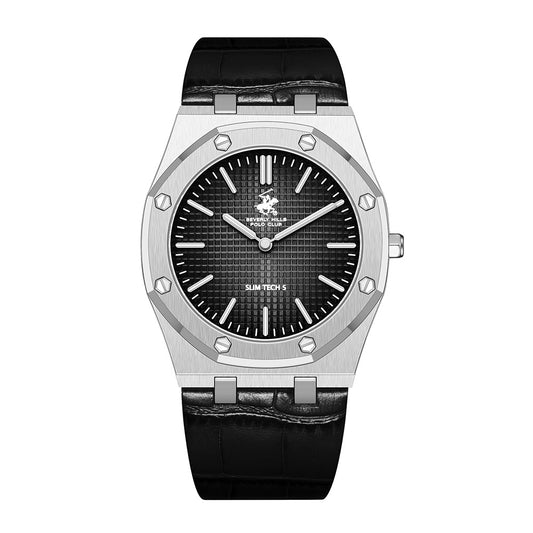 Beverly Hills Polo Club Men's Analog Watch with Gunmetal Black Dial and Black Beverly Hills Polo Club Band, BP3924X.351