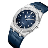 Beverly Hills Polo Club Men's Analog Watch with Dark Blue Dial and Dark Blue Leather Band, BP3924X.399