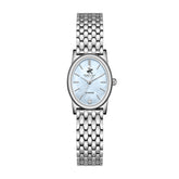 Beverly Hills Polo Club Women's Diamond Accent Analog Watch with White Mother of Pearl Dial and Silver Stainless Steel Band, BP3926X.300