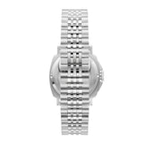 Beverly Hills Polo Club Men's Date Analog Watch with Gunmetal Black Dial and Silver Stainless Steel Band, BP3928X.350