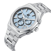 Beverly Hills Polo Club Men's Multifunction Watch with Blue Dial and Silver Stainless Steel Band, BP3930X.300