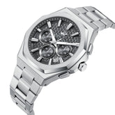 Beverly Hills Polo Club Men's Multifunction Watch with Black Dial and Silver Stainless Steel Band, BP3930X.350