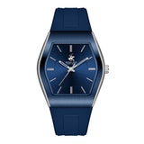 Beverly Hills Polo Club Men's Analog Watch with Dark Blue Dial and Blue Silicone Band, BP3932X.399