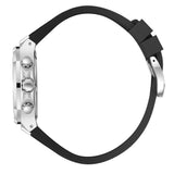 Beverly Hills Polo Club Men's Multifunction Watch with Silver to Black Dial and Black Silicone Band, BP3933X.331