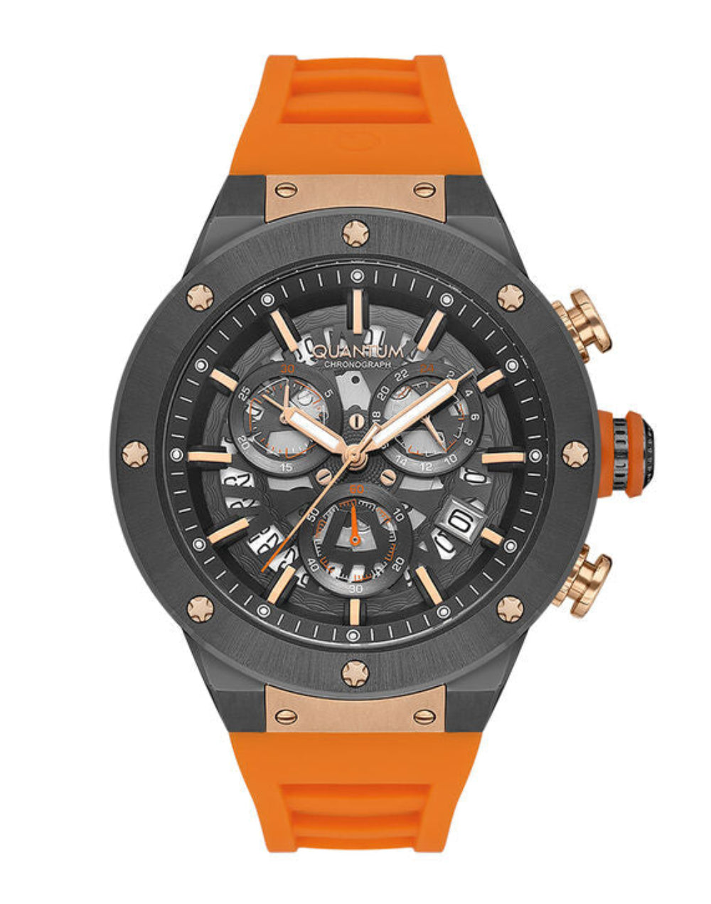 Quantum, Men's, Analog Watch, Black Dial, with Silicone Band, QU-HNG1083.050