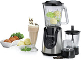 Black+Decker, Glass Blender 600W Black/Silver, BX600G