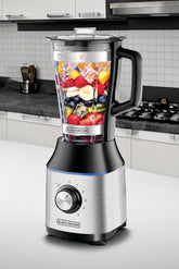 Black+Decker, 700W High Speed Premium Blender, with Glass Jar Silver/Black, BX650G Blender BL-BX650G