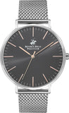 Beverly Hills Polo Club, Men's, Analog Watch, Black Dial, with Stainless Steel Band, BH-BP3130X.360