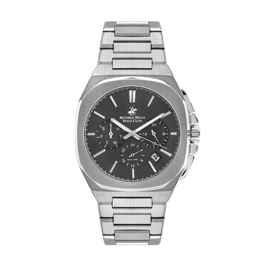 Beverly Hills Polo Club, Men's, Analog Watch, Black Dial, with Stainless Steel Band, BH-BP3210X.350