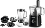 Black+Decker, 750W 34 Functions 5 In 1 Food Processor With Chopper, Blender, Grinder, Citrus Juicer & Dough Maker, Black FX775-B5