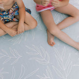 Milk It Baby Boho Beige And Sage Leaf 100% TPU Foam Non Toxic Reversible Play Mat, BOHOBEPM