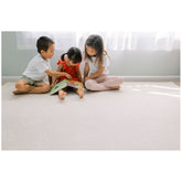 Milk It Baby Boho Blue And Beige Leaf 100% TPU Foam Non Toxic Reversible Play Mat, BOHOBLPM