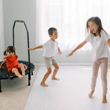 Milk It Baby Boho Blue And Beige Leaf 100% TPU Foam Non Toxic Reversible Play Mat, BOHOBLPM