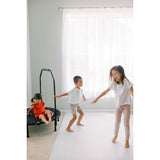 Milk It Baby Boho Blue And Beige Leaf 100% TPU Foam Non Toxic Reversible Play Mat, BOHOBLPM