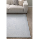 Milk It Baby Boho Blue And Beige Leaf 100% TPU Foam Non Toxic Reversible Play Mat, BOHOBLPM