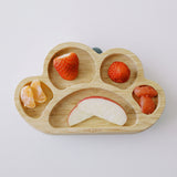 Milk It Baby, Bamboo Tiger Paw Suction Plate & Fork Set, Berry Blue, MI-BAMTPBB005