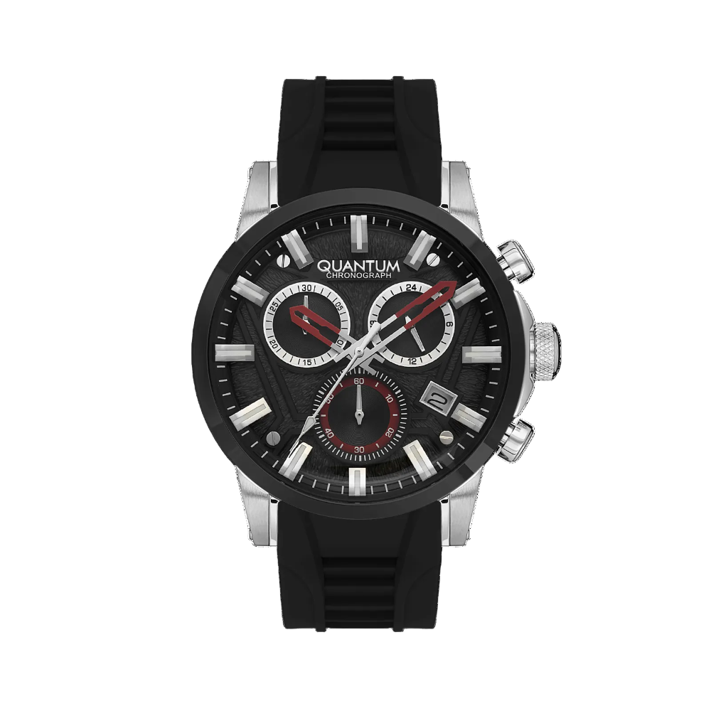 Quantum, Men's, Analog Watch, Black Dial, with Stainless Steel Band, QU-PWG1126.351