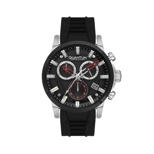 Quantum, Men's, Analog Watch, Black Dial, with Stainless Steel Band, QU-PWG1126.351