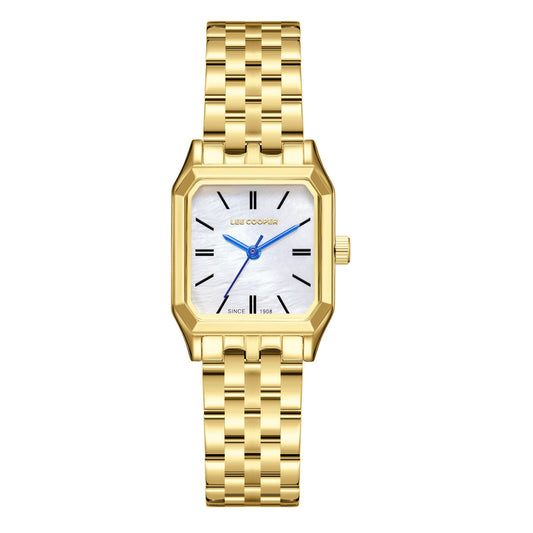 Lee Cooper, Men's, Analog Watch, Gold Dial, with Stainless Steel Band, LE-LC08120.120