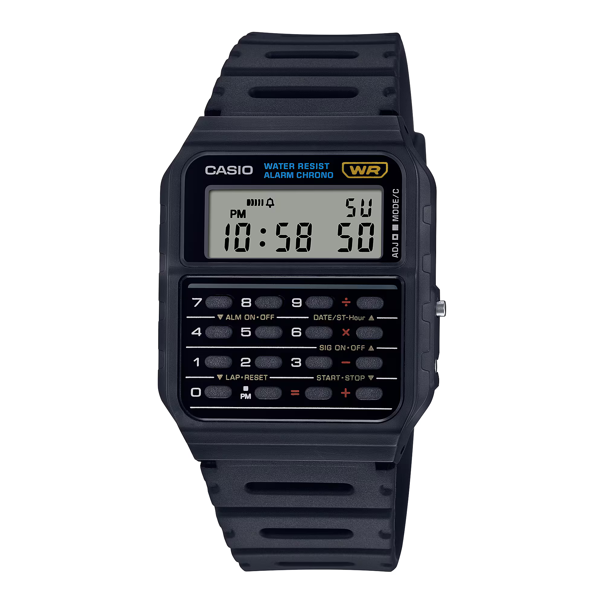Casio Men's Watch Vintage Collection Digital, Black Dial Black Resin Strap, CA-53W-1ZD product image