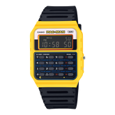 Casio Pac-Man Collection Unisex Calculator Watch Yellow Dial with Black Resin Band, CA-53WPC-1BDR