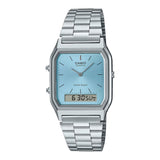 Casio, Men's Watch Vintage Collection Analog-Digital Blue Dial Silver Stainless Steel, 2A1MQYDF