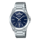 Casio Men's Watch Analog Blue Dial With Stainless Steel Band, MTP-1370D-2A2VDF