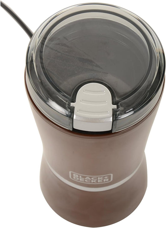 Black+Decker Coffee Grinder, Stainless Steel Blades, One-Touch Operation, Compact Design CBM4 Coffee Grinder BL-CBM4