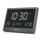 Alfajr Digital Desk Islamic Prayer Clock Black With Multiple Azan Sound And Prayer Times, CJ-17B