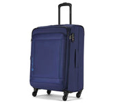 Carlton Dover 55cm Blue Expandable 4 Wheel Spinner Soft Top Cabin Size Trolley, DOVER55CO