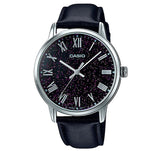Casio, Unisex Watch Analog, Black Dial Black Leather Band, LTP-TW100L-1AVD