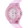 Casio Women's Watch Analog Pink Dial With Translucent Resin Band, LRW-200HS-4EVDF