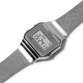Casio Men's Watch Vintage Collection Digital, Silver Dial Silver Stainless Steel Strap, A700WM-7ADF product image