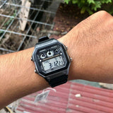 Casio Men's Watch Digital, Black Dial Black Resin Strap, AE-1300WH-8AVDF